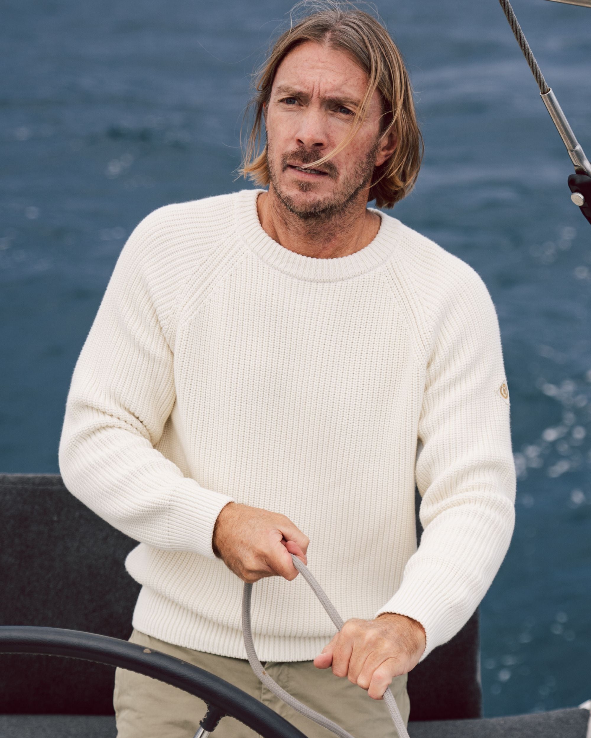 Golant Ribbed Crew by Henri Lloyd